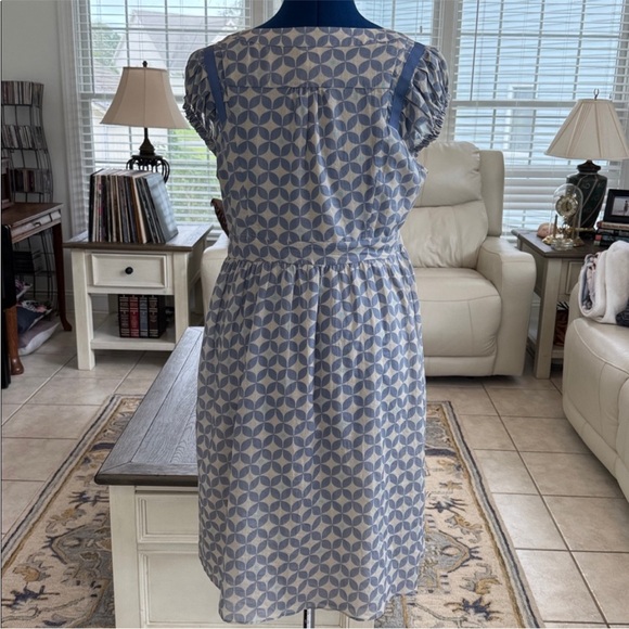 Fossil Blue Patterned Women's Dress - Picture 4 of 7